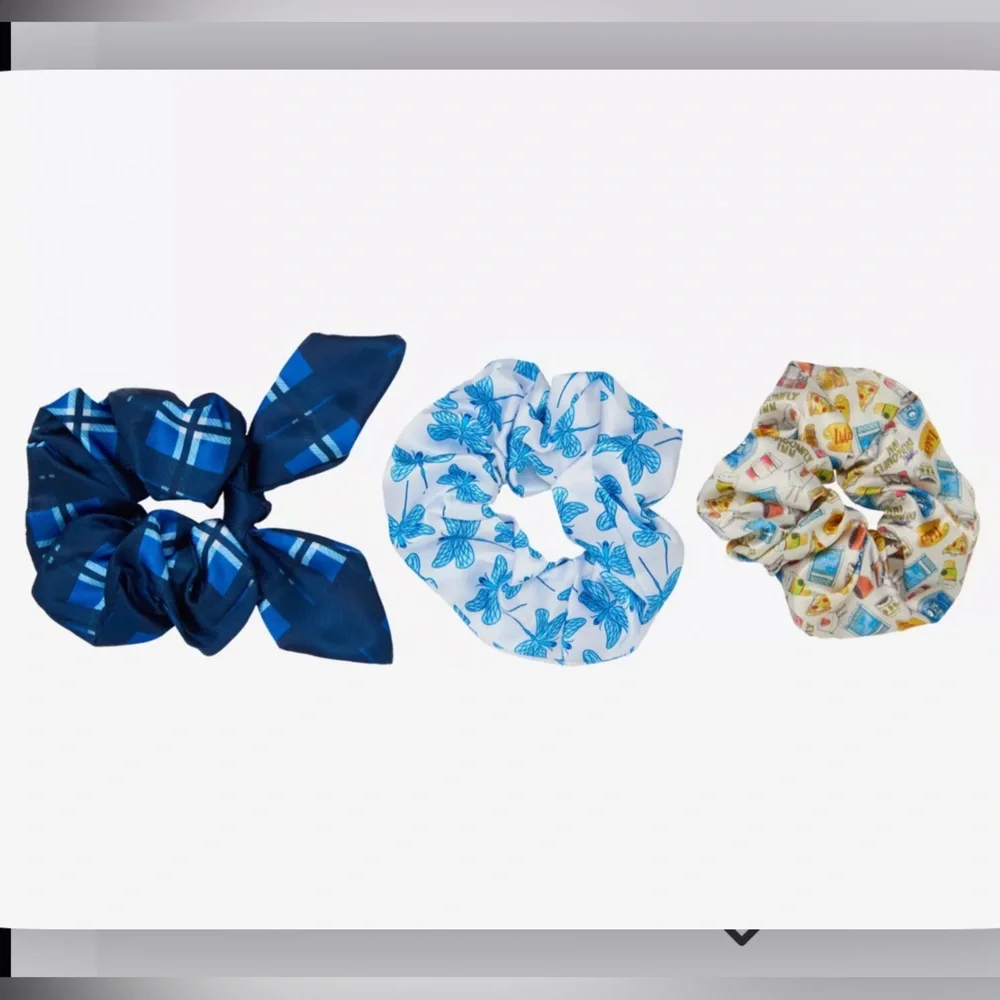 NWT Gilmore Girls Icons Scrunchie Set of 3